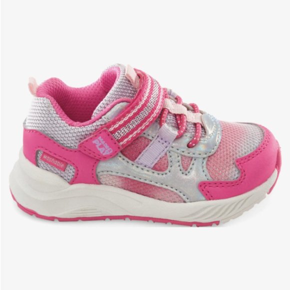 NEW Stride Rite Sizes 5- 10 Girls Player Sneaker Washable (M2P) - Pink Multi - Picture 2 of 7